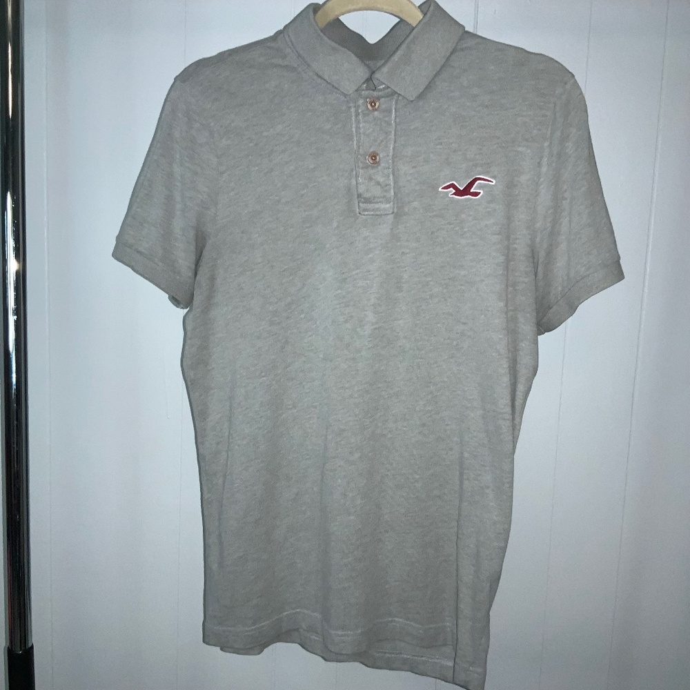 Hollister grey polo Sz XL youth